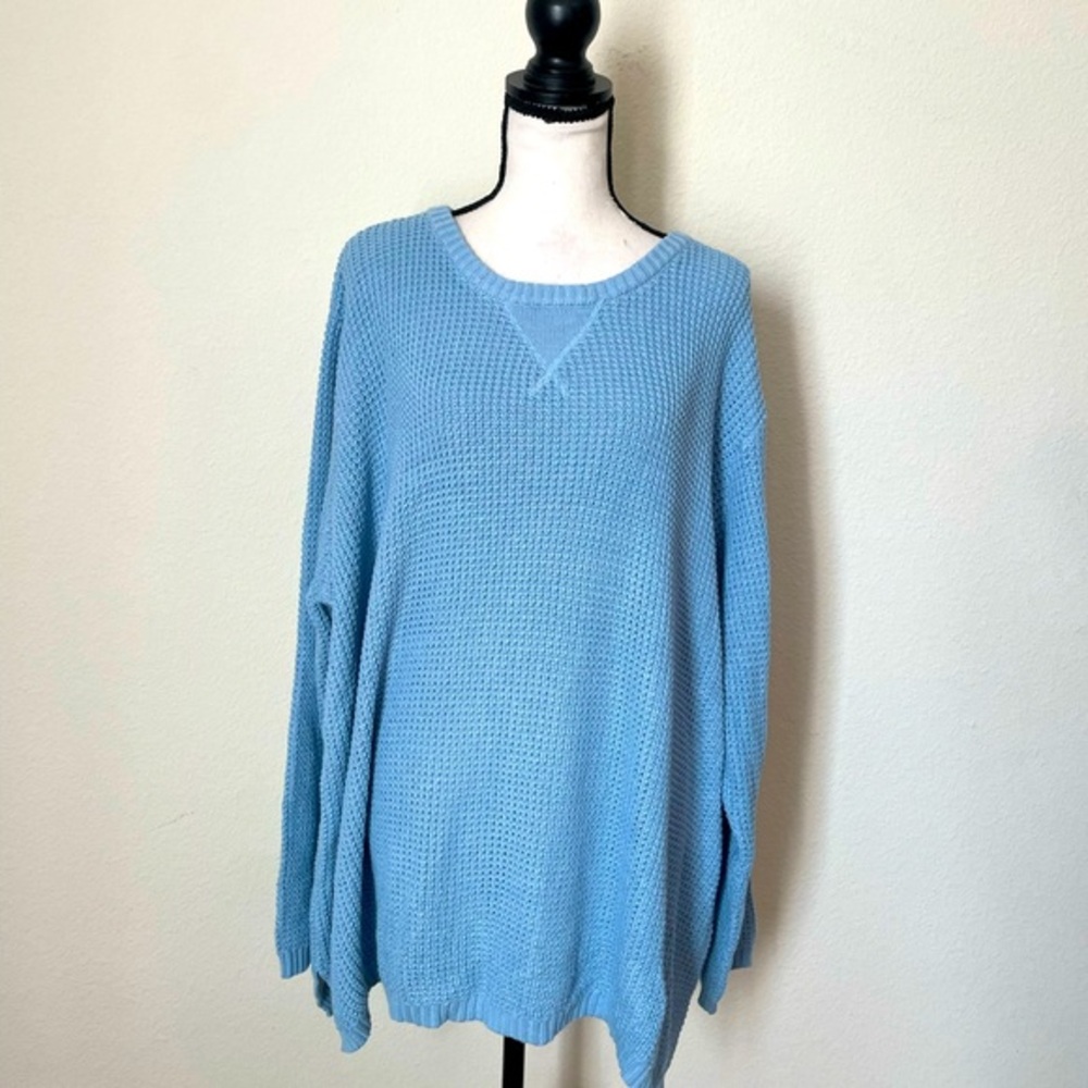 Women Within Powder Blue Sweater